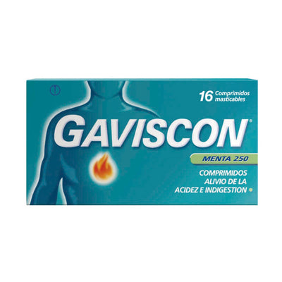 Gaviscon Comprimidos Masticables - 16 unidades - Farmacias Curie