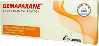 Gemapaxane 60mg - 2 Jeringas - Medicamento Cenabast