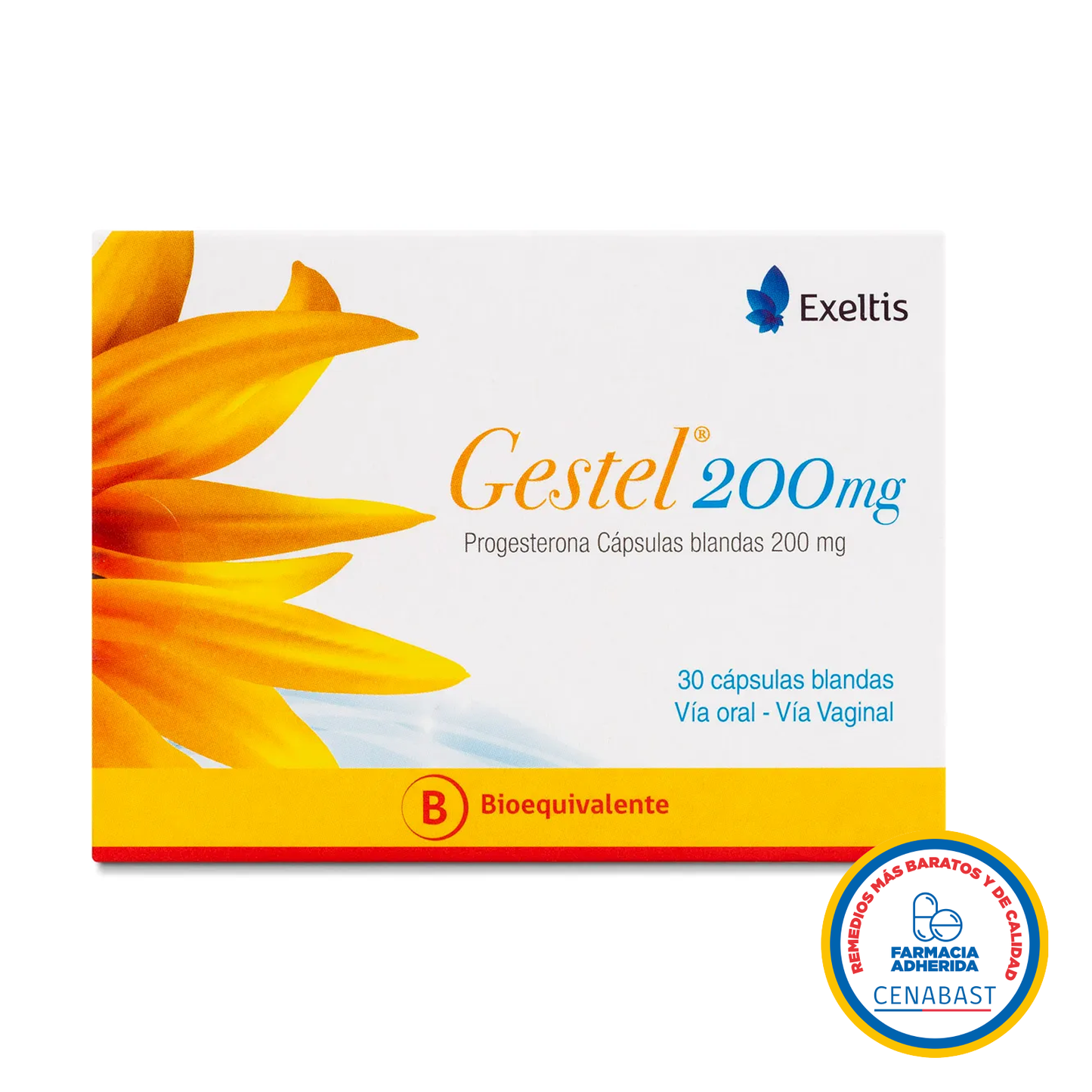 Gestel Cápsulas Blandas 200mg Medicamento Cenabast - Farmacias Curie