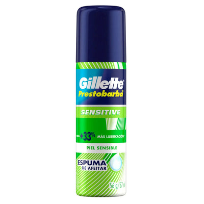 Gillette Espuma de Afeitar Sensitive 57 ml - Farmacias Curie