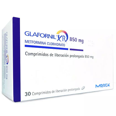 Glafornil XR Comprimidos de Liberación Prolongada 850mg - Farmacias Curie
