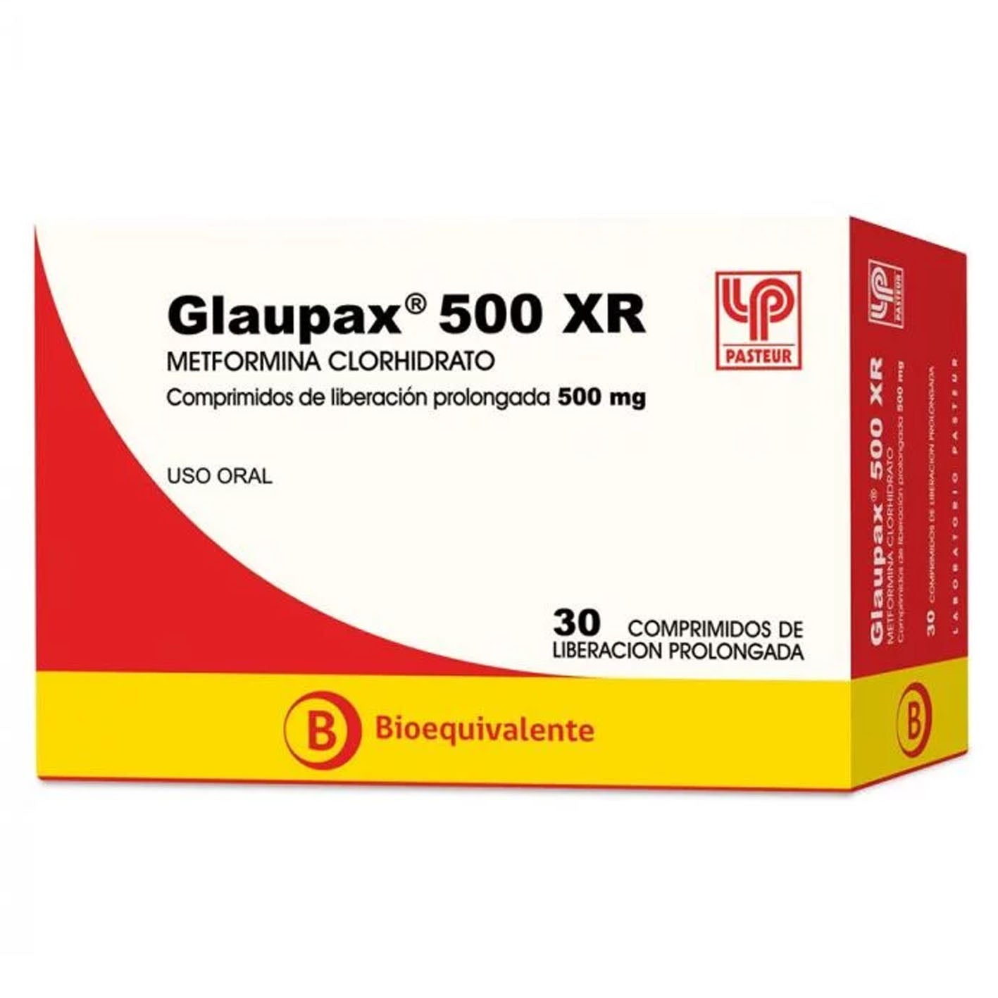 Glaupax 500mg XR - 30 Comprimidos de Liberación Prolongada - Farmacias Curie