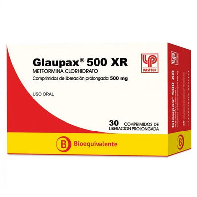 Glaupax 500mg XR - 30 Comprimidos de Liberación Prolongada - Farmacias Curie