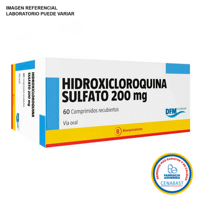Hidroxicloroquina 200mg - 60 Comprimidos Recubiertos - Medicamento Cenabast
