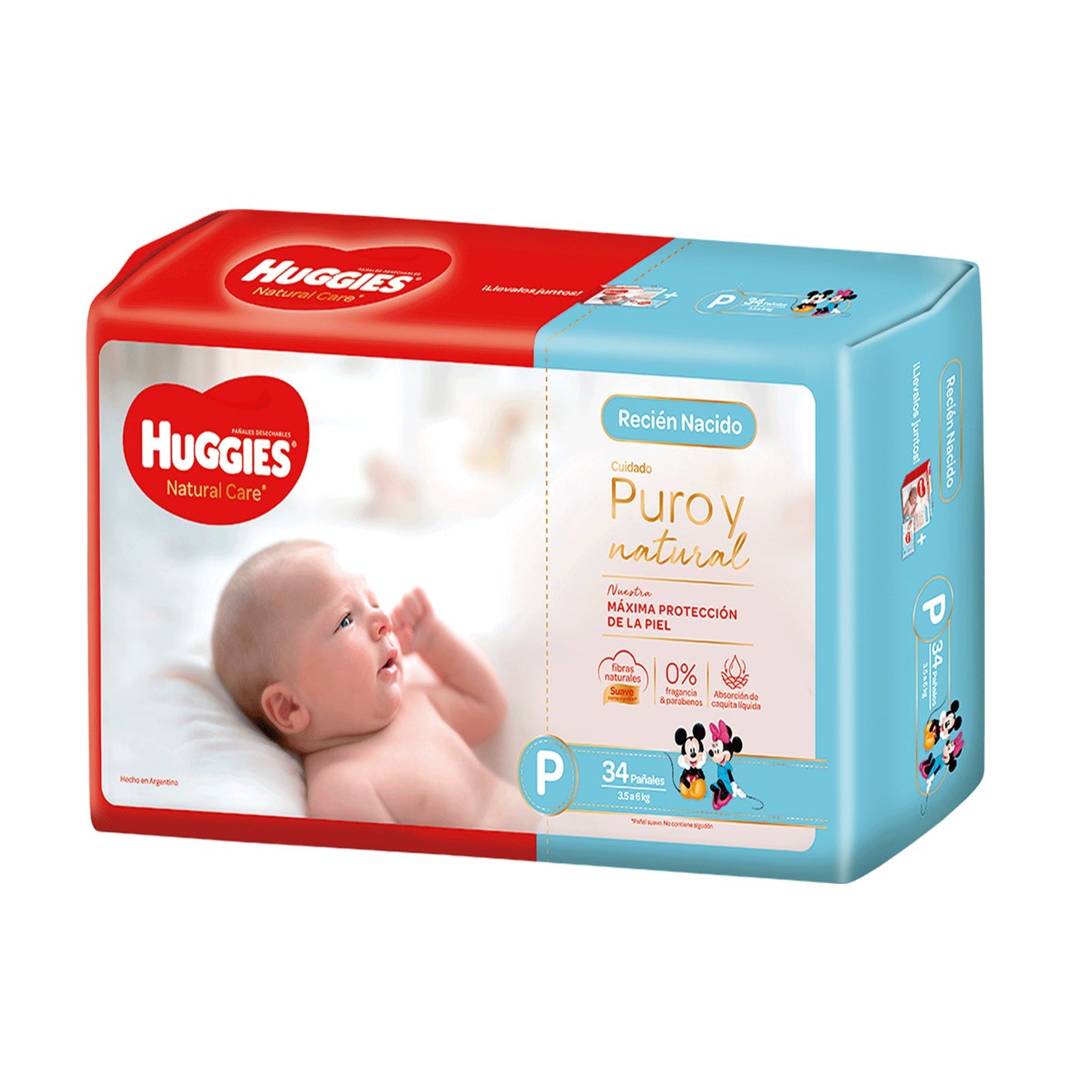 Huggies Pañal Natural Care P - Farmacias Curie