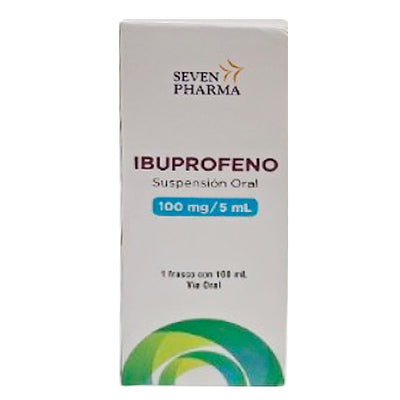 Ibuprofeno 100mg/5mL - Suspensión Oral 100 mL