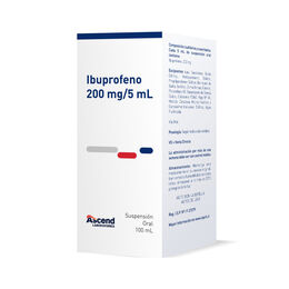 Ibuprofeno Forte 200mg/5ml - Suspensión Oral 100 ml - Farmacias Curie
