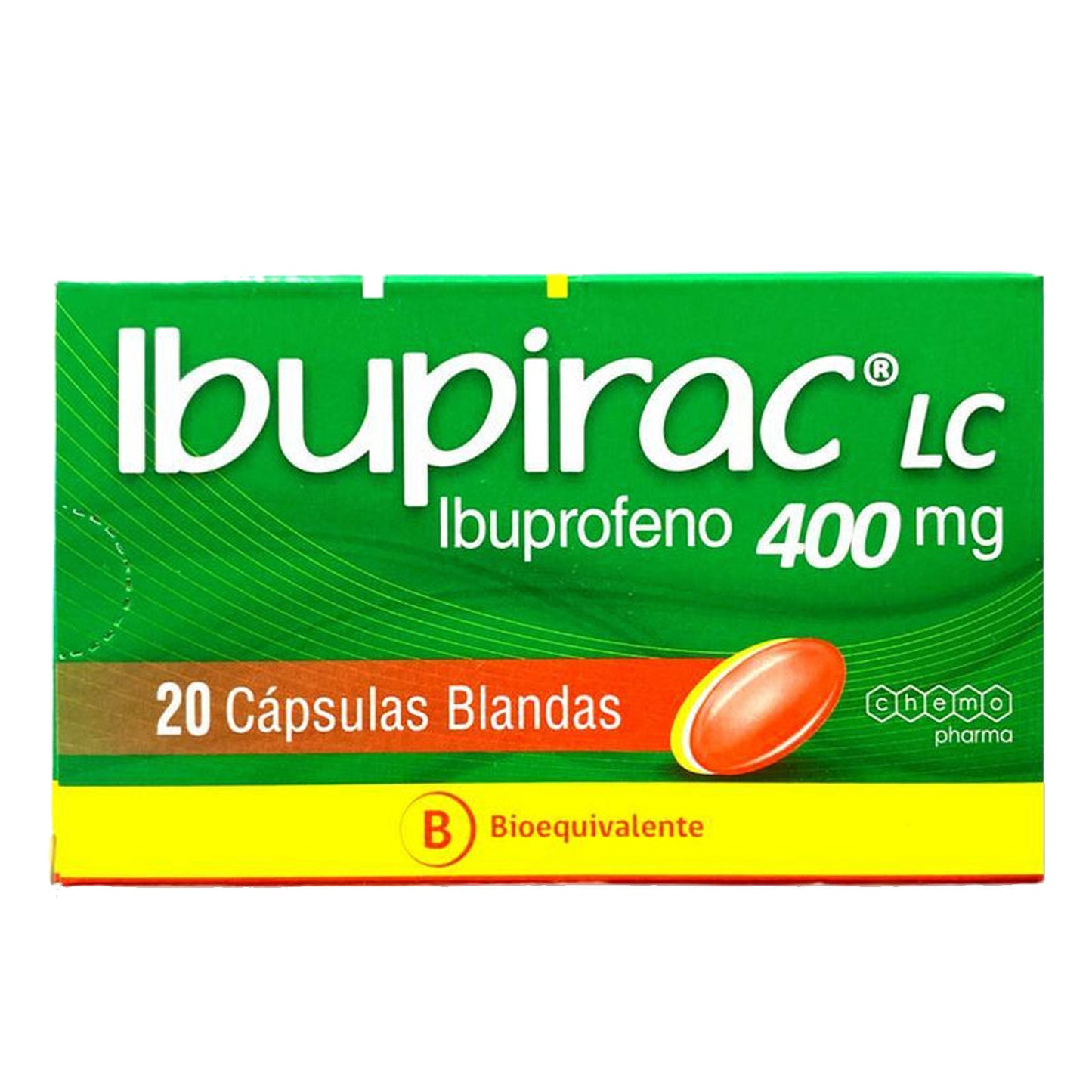 Ibupirac LC Cápsulas Blandas 400mg - 20 unidades - Farmacias Curie