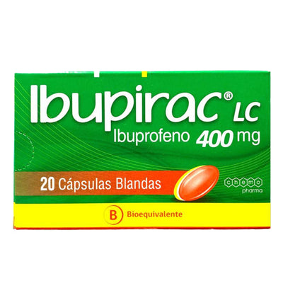 Ibupirac LC Cápsulas Blandas 400mg - 20 unidades - Farmacias Curie