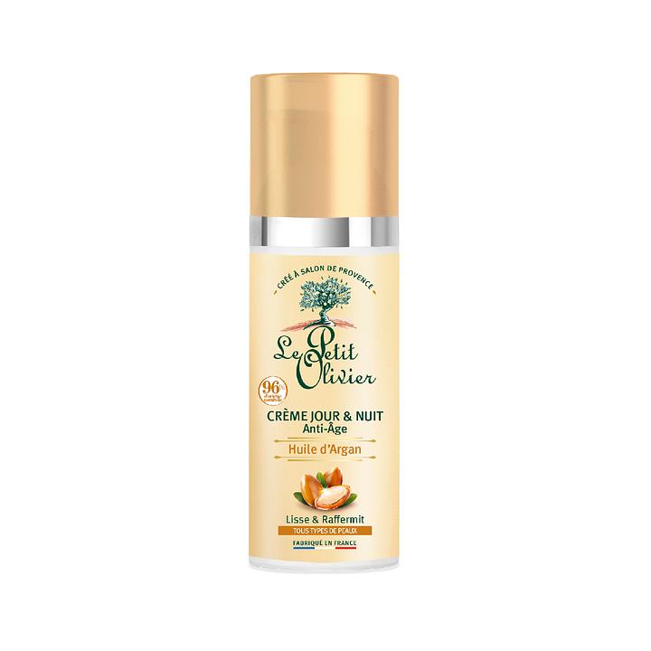 Crema Facial Antiedad Día y Noche Argán Le Petit Olivier - 50 mL