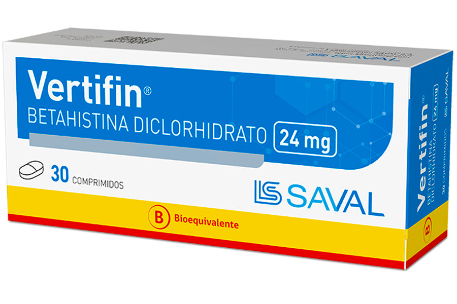 Vertifin 24mg - 30 Comprimidos - Farmacias Curie