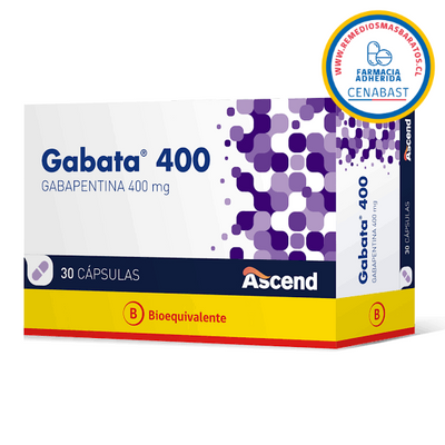 Gabata 400mg - 30 Capsulas - Medicamento Cenabast