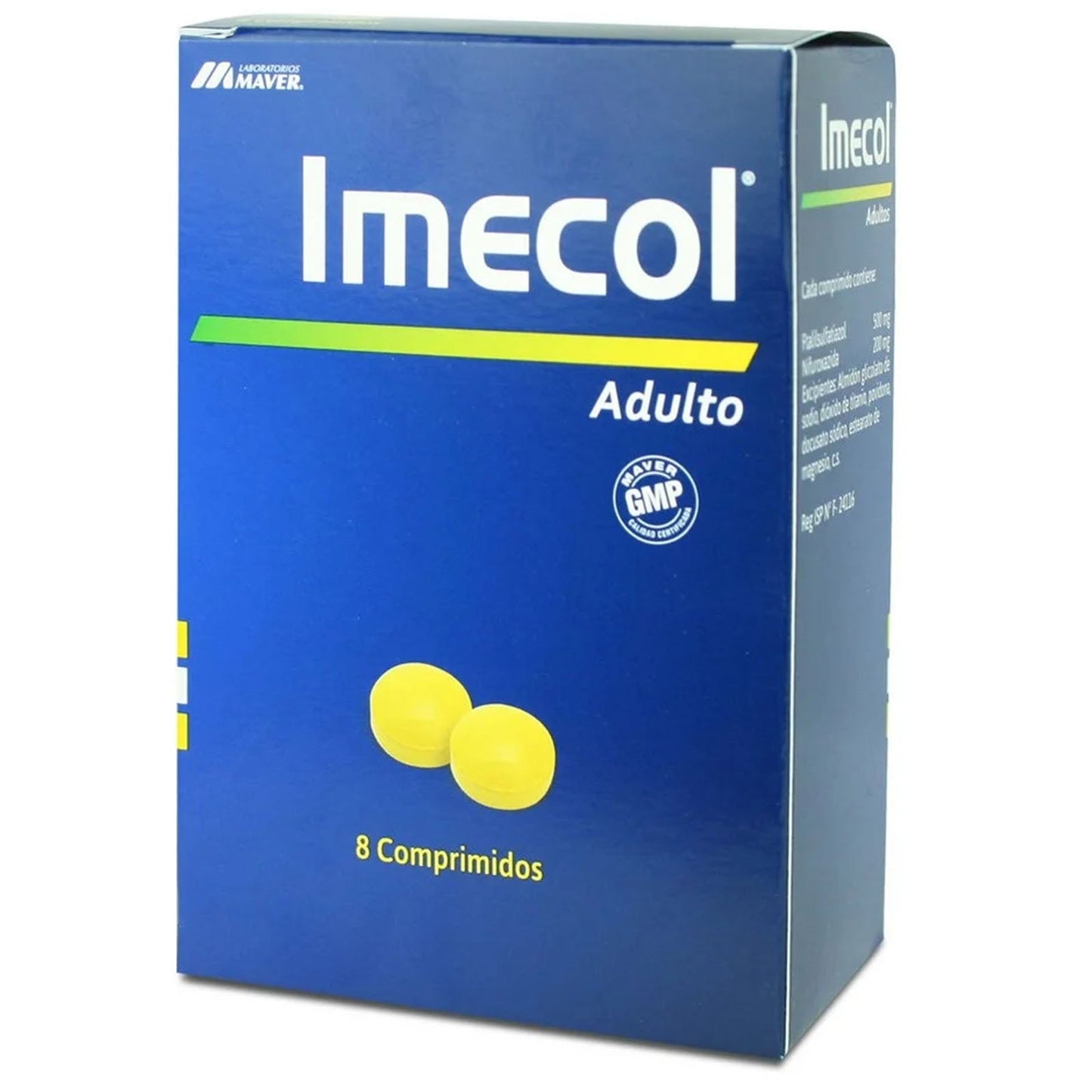 Imecol Adulto Comprimidos - 8 unidades - Farmacias Curie