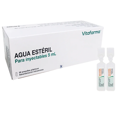 Agua Estéril Para Inyectable - 5 ml - Farmacias Curie