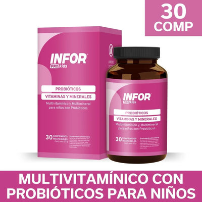 Infortin Probiotics - 30 Comprimidos Masticables - Farmacias Curie