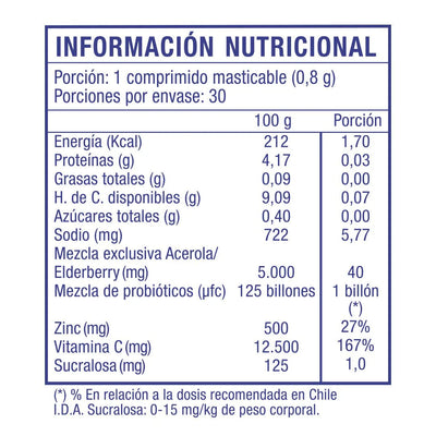 Inmuno Boost Niños - 30 Comprimdios Masticables - Farmacias Curie