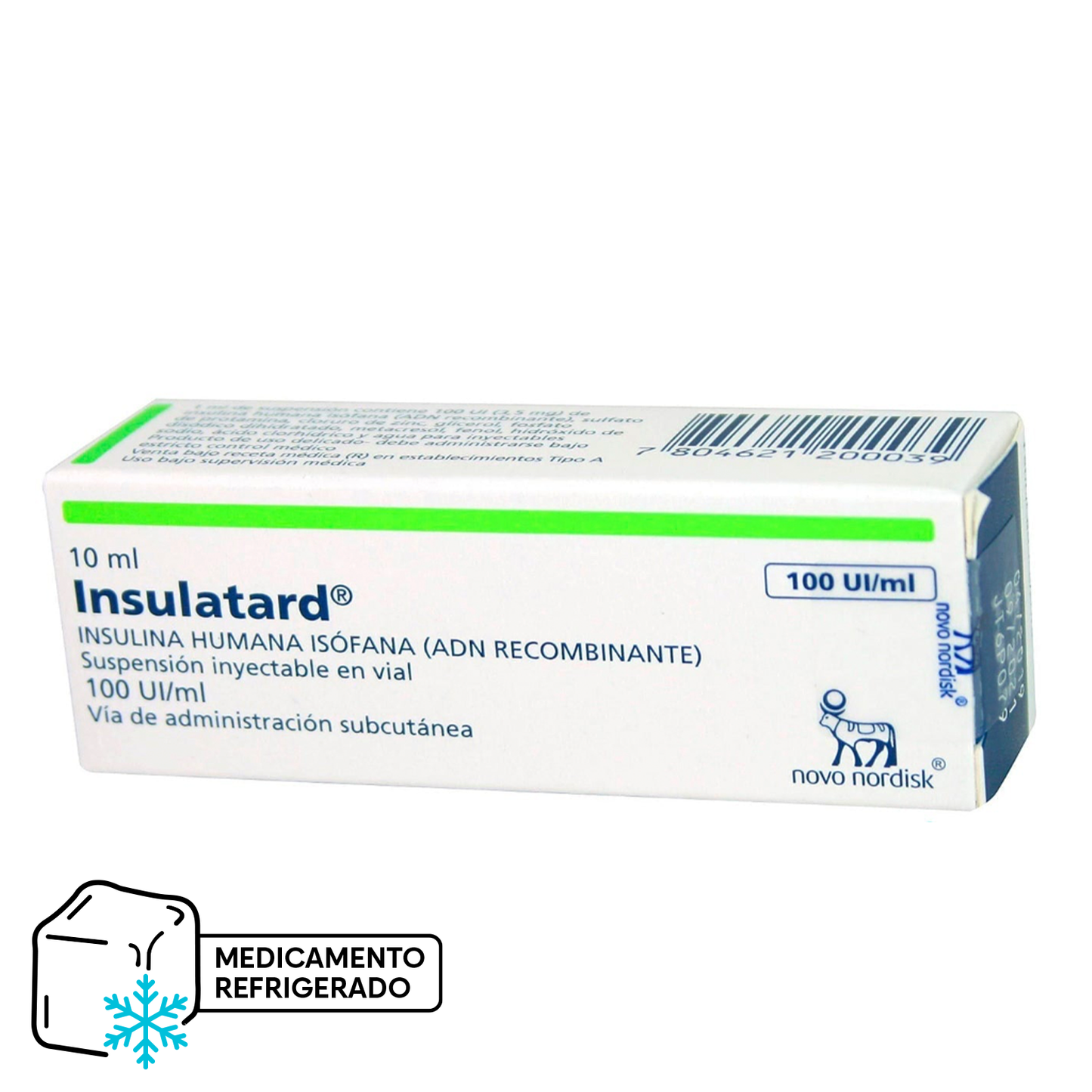 Insulatard 100 UI/mL - 1 Vial de 10 mL (Refrigerado) - Farmacias Curie