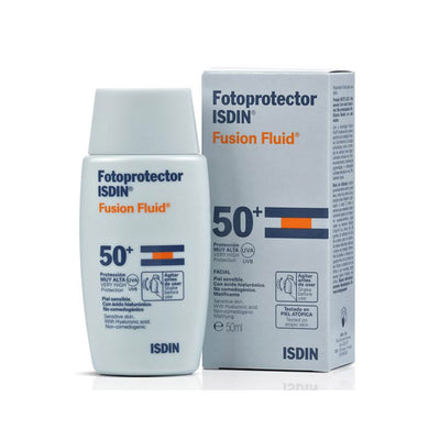 Isdin Fotoprotector Fusion Fluid Piel Sensible FPS 50+ - Farmacias Curie