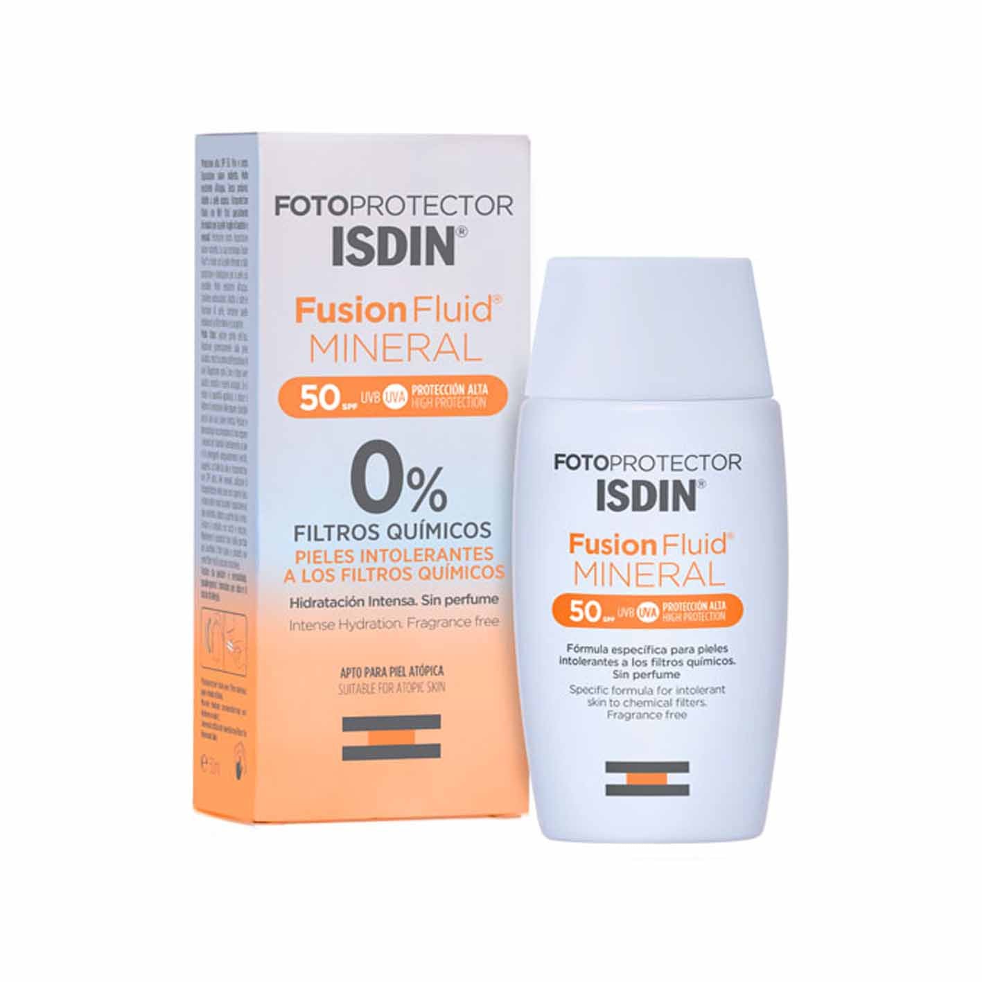 Isdin Fotoprotector Fusion Fluid Mineral FPS 50 - Farmacias Curie