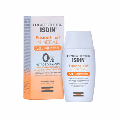 Isdin Fotoprotector Fusion Fluid Mineral FPS 50 - Farmacias Curie