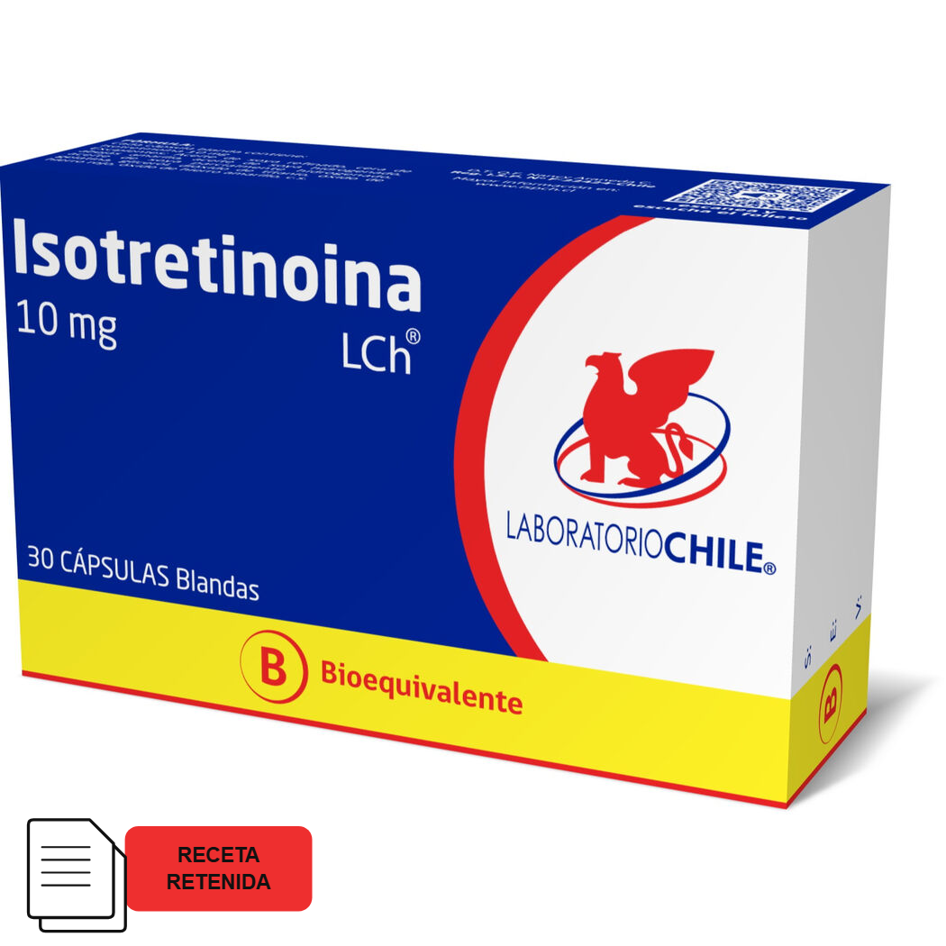 Isotretinoina 10mg - 30 capsulas blandas