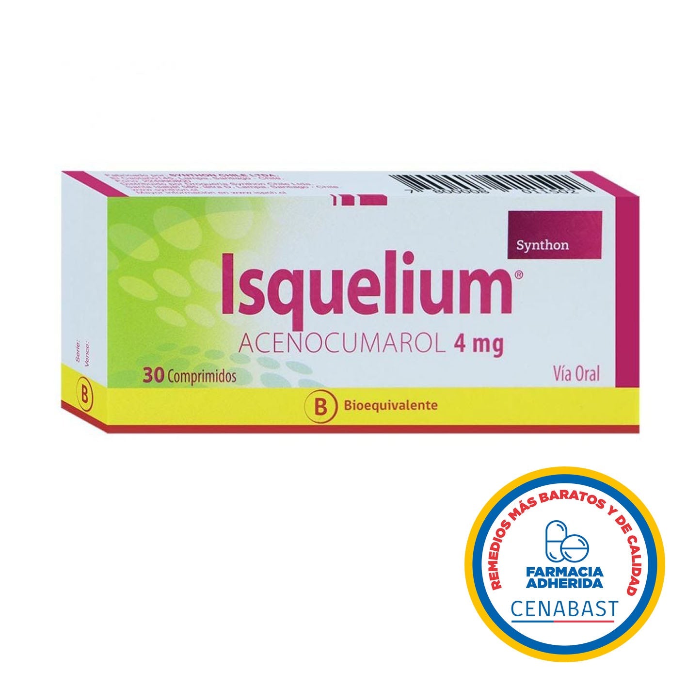 Isquelium Comprimidos 4mg Medicamento Cenabast - Farmacias Curie