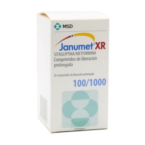 Janumet XR Comprimidos de Liberación Prolongada 100/1000 - Farmacias Curie