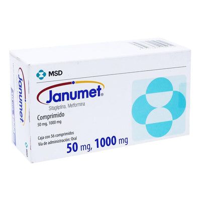 Janumet 50/1000 - 56 Comprimidos Recubiertos - Farmacias Curie