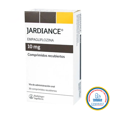 Jardiance Comprimidos Recubiertos 10mg Medicamento Cenabast - Farmacias Curie