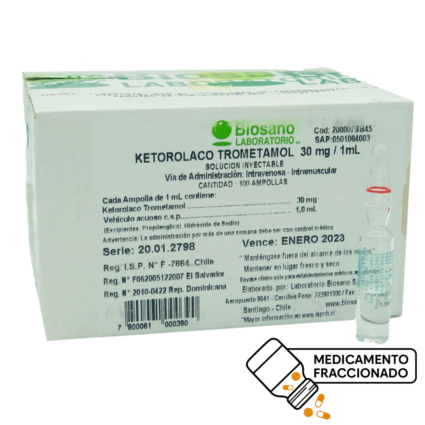 Ketorolaco Solución Inyectable 30mg x 1 Ampolla - Farmacias Curie