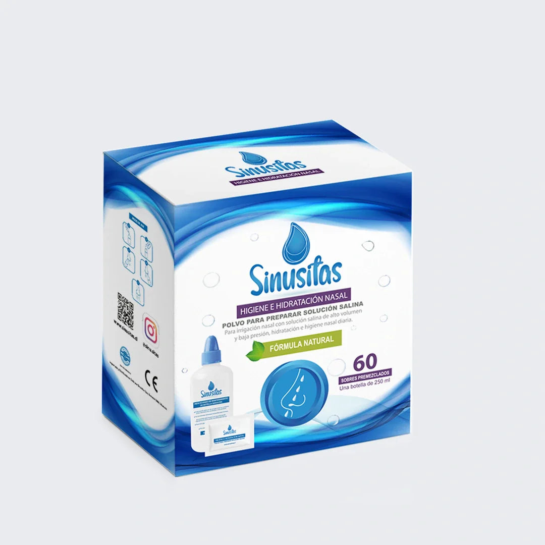 Sinusitas Kit - 60 Sobres + 1 Botella Aplicadora - Farmacias Curie