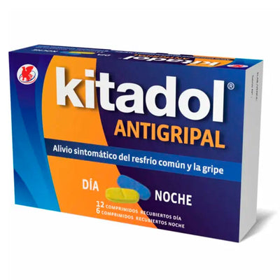 Kitadol Antigripal Día y Noche Comprimidos Recubiertos - Farmacias Curie