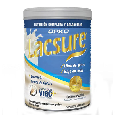 Lacsure Vainilla Polvo - 850 gramos - Farmacias Curie