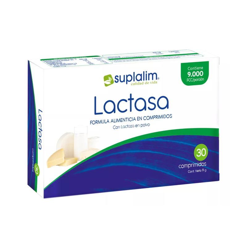 Lactasa 9.000 FCC - 30 Comprimidos - Farmacias Curie