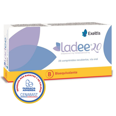 Ladee 20 - 28 Comprimidos Recubiertos - Medicamento Cenabast