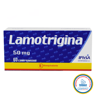 Lamotrigina Comprimidos 50mg Medicamento Cenabast - Farmacias Curie