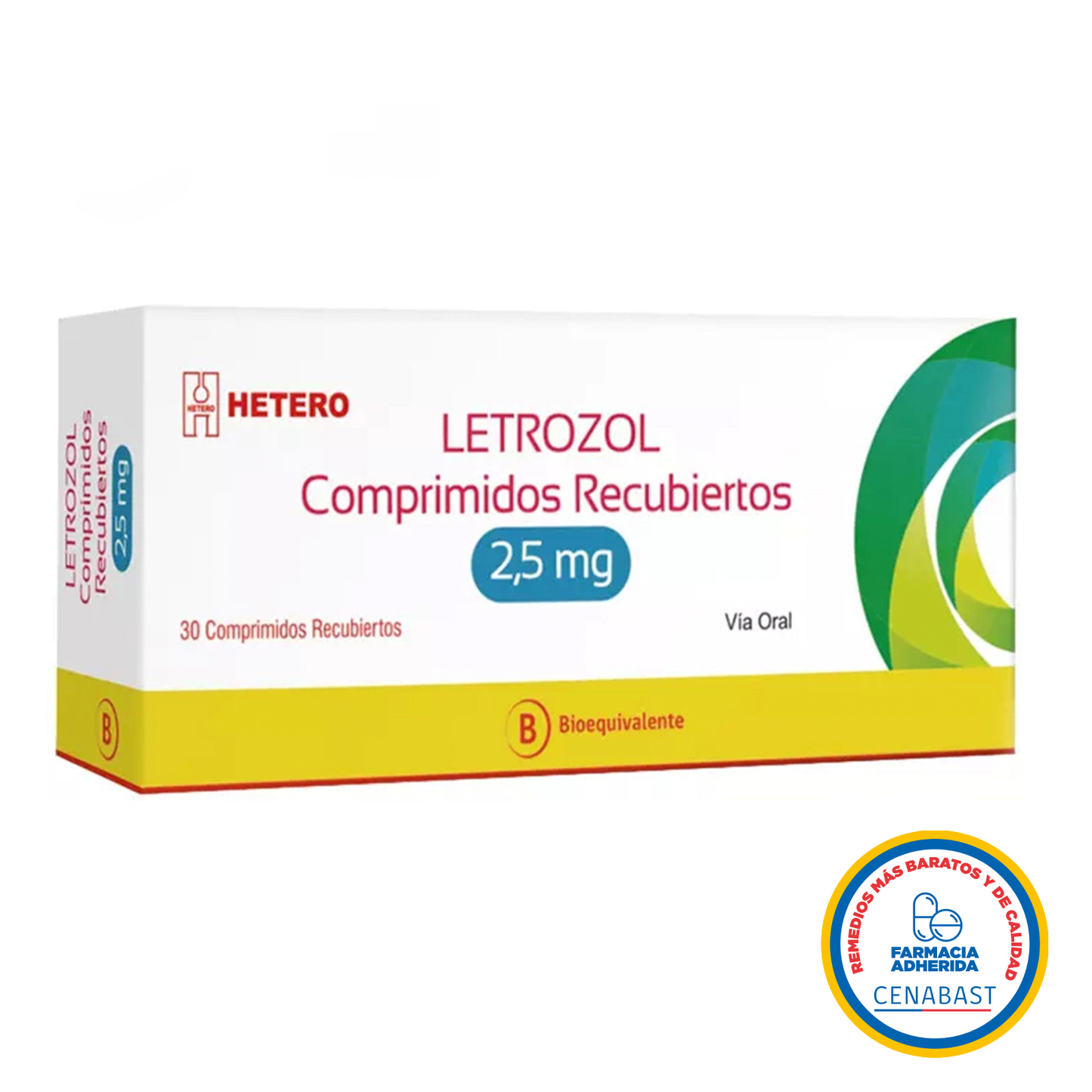 Letrozol Comprimidos Recubiertos 2,5mg Medicamento Cenabast - Farmacias Curie