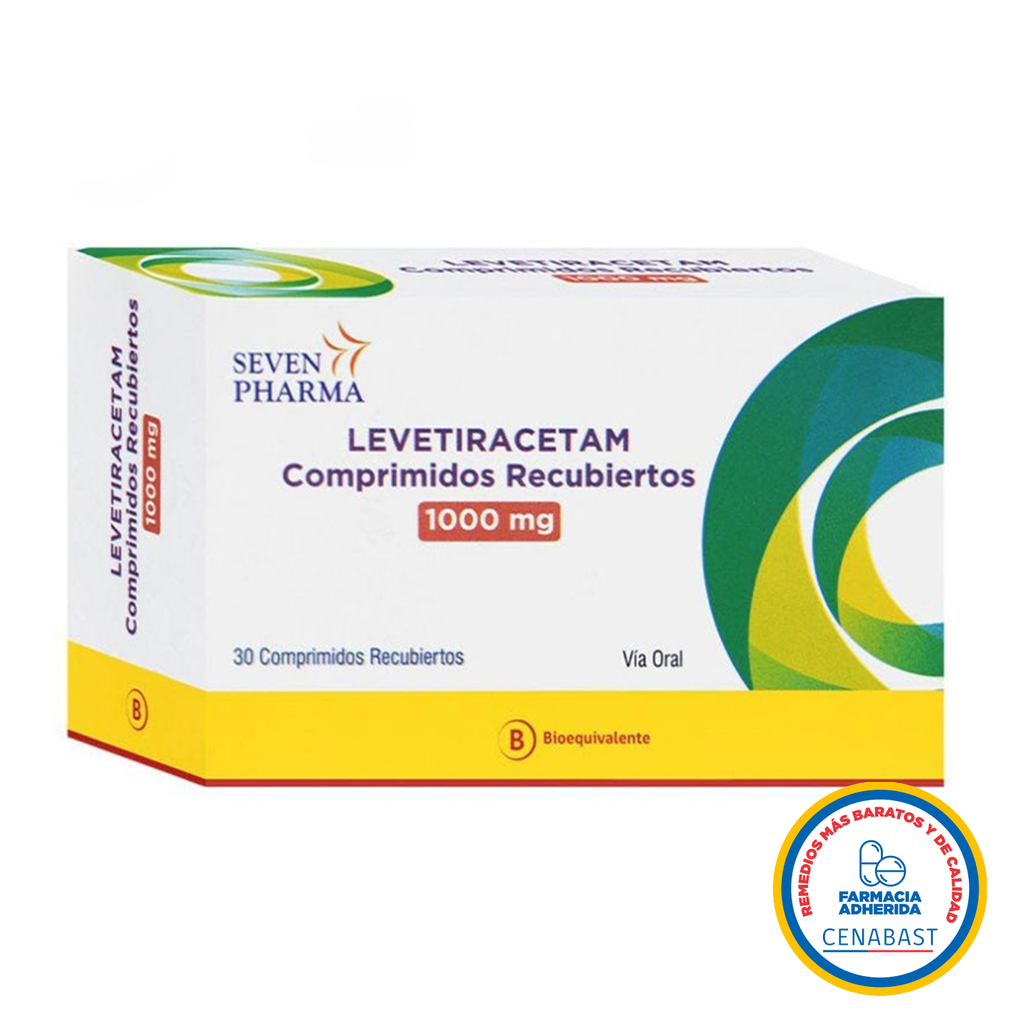 Levetiracetam Comprimidos Recubiertos 1000mg Medicamento Cenabast - Farmacias Curie