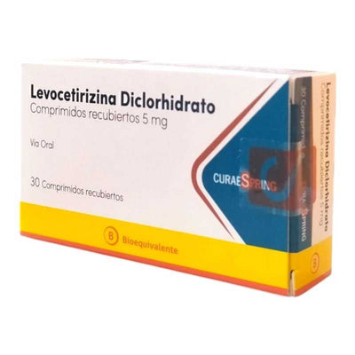 Levocetirizina 5mg - 30 Comprimidos Recubiertos - Farmacias Curie