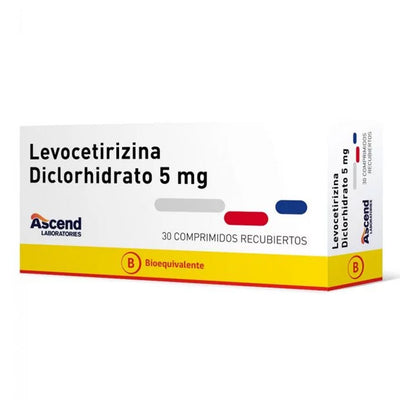 Levocetirizina Comprimidos Recubiertos 5mg - Farmacias Curie