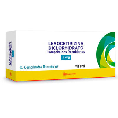 Levocetirizina Comprimidos Recubiertos 5mg - Farmacias Curie