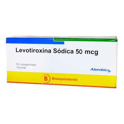 Levotiroxina 50mcg - 50 Comprimidos - Farmacias Curie