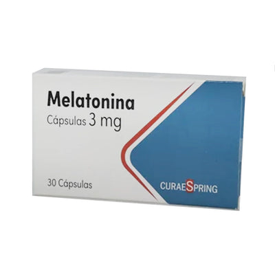 Melatonina 3 mg - 30 Cápsulas - Farmacias Curie