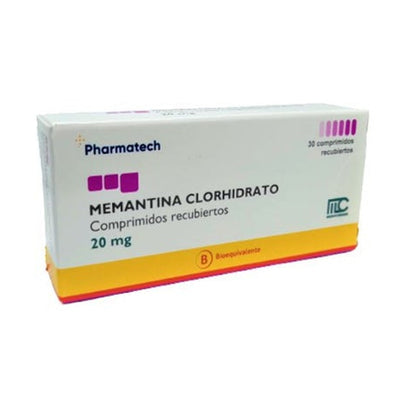 Memantina Comprimidos Recubiertos 20mg - Farmacias Curie