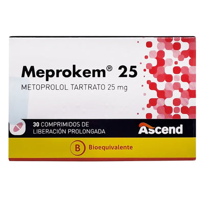 Meprokem Comprimidos de Liberación Prolongada 25mg - Farmacias Curie