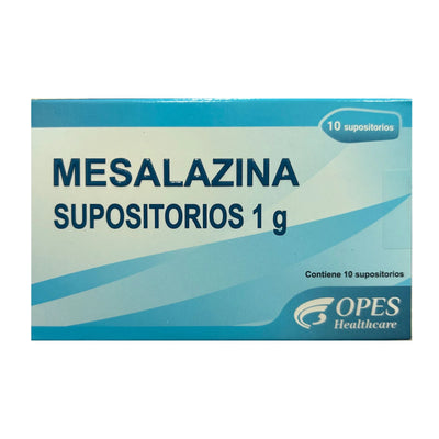 Mesalazina 1 g - 10 Supositorios