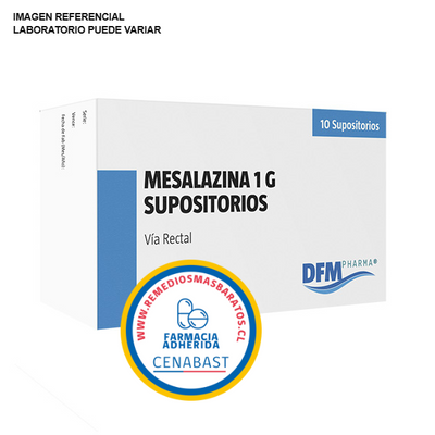 Mesalazina 1 g - 10 Supositorios - Medicamento Cenabast