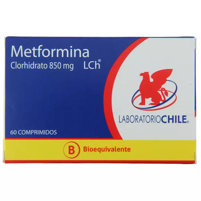 Metformina Comprimidos 850mg - 60 unidades - Farmacias Curie