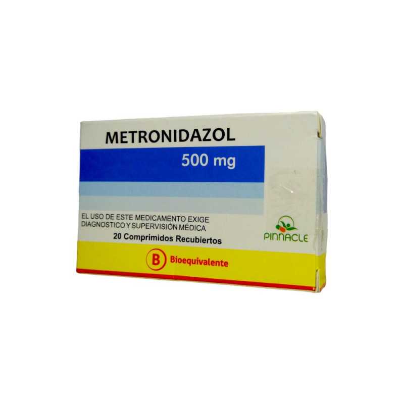 Metronidazol 500mg - 20 Comprimidos Recubiertos