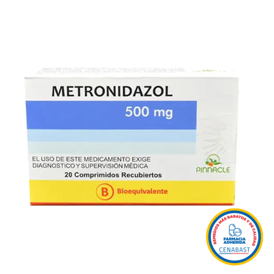 Metronidazol Comprimidos 500mg Medicamento Cenabast - Farmacias Curie